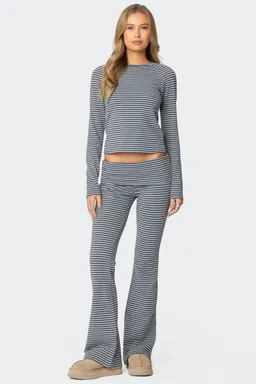 Leggings acampanados rayas kaeli de Edikted en Pantalones para argentina