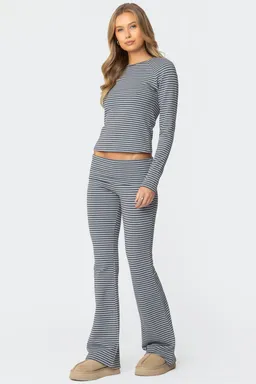 Leggings acampanados rayas kaeli de Edikted en Pantalones para argentina