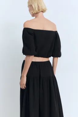 Blusa palabra honor abullonada de Mango en Blusas para argentina