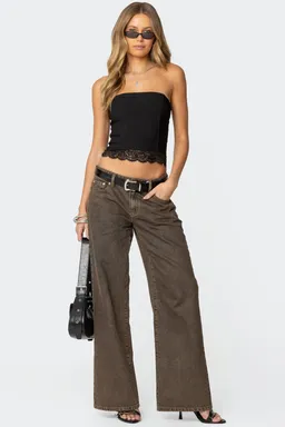 Corset elaina strapless con encaje de Edikted en Tops para argentina