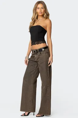 Corset elaina strapless con encaje de Edikted en Tops para argentina