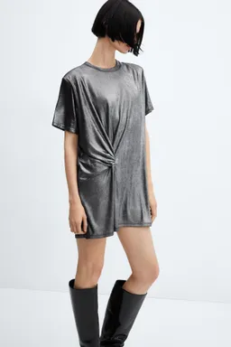 Vestido nudo foil de Mango en Vestidos para argentina
