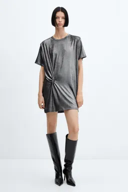 Vestido nudo foil de Mango en Vestidos para argentina