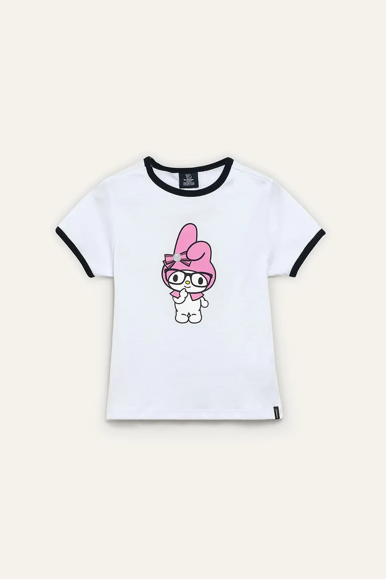 Remera de algodón con estampado de personaje animado para mujer de 47 Street en Remeras para argentina