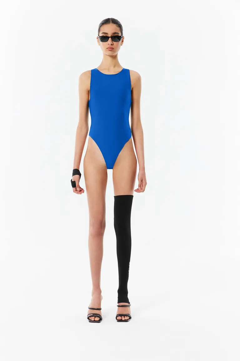 Cuerpo de Microfibra Azul - Ajuste Slim Fit para Destacar tu Silueta de Naíma en Bodies para argentina