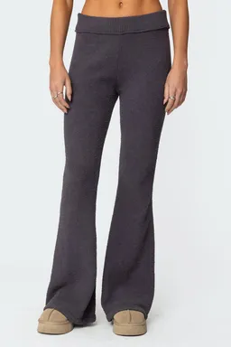 Pantalones acampanados felpa de Edikted en Pantalones para argentina