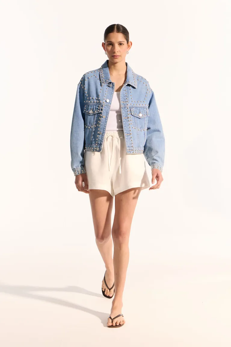 Chaqueta denim con detalles decorativos única y atemporal de Portsaid en Chaquetas para argentina