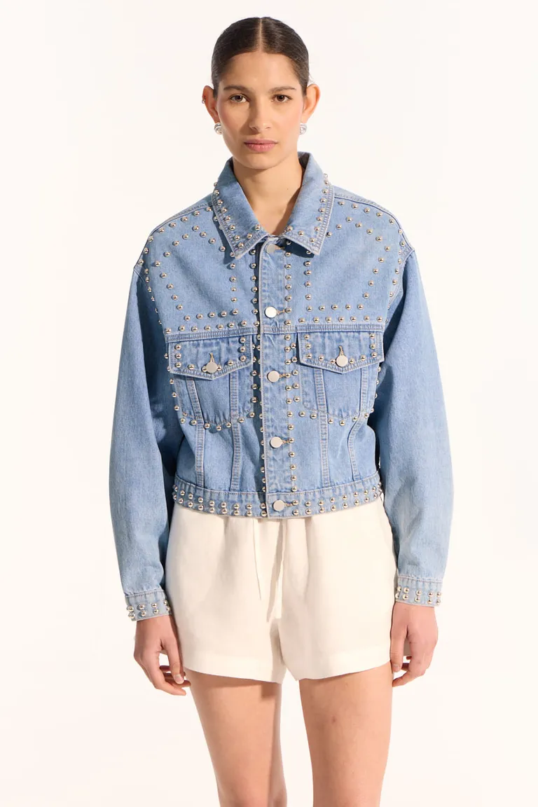 Chaqueta denim con detalles decorativos única y atemporal de Portsaid en Chaquetas para argentina