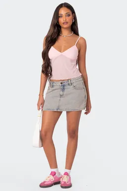 Musculosa serafina malla traslúcida de Edikted en Tops para argentina