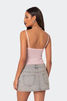 Musculosa serafina malla traslúcida de Edikted en Tops para argentina