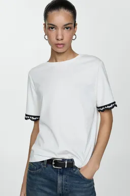 Camiseta mangas crochet de Mango en Remeras para argentina