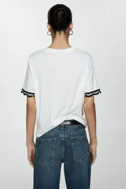 Camiseta mangas crochet de Mango en Remeras para argentina