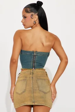 Top denim kitch los ángeles de Fashion Nova en Tops para argentina