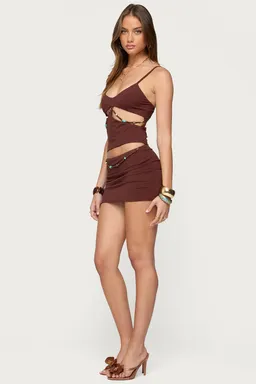 Musculosa recortada cuentas neri de Edikted en Tops para argentina