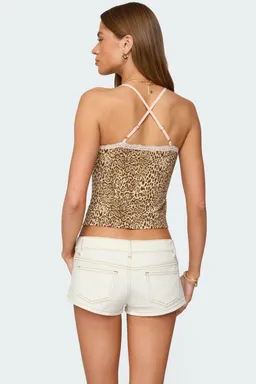 Musculosa estampado leopardo gal de Edikted en Tops para argentina