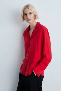 Camisa fluida lyocell de Mango en Camisas para argentina