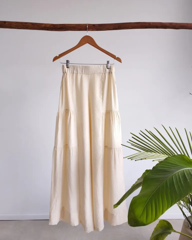 Pantalón palazzo maxi de estilo boho con frunces y elástico en la cintura de Lemmon en Pantalones para argentina