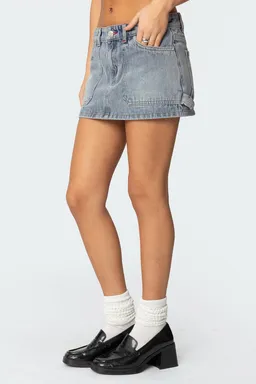 Minifalda denim estilo carpintero de Edikted en Faldas para argentina