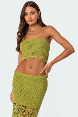 Top tubo crochet ida de Edikted en Tops para argentina
