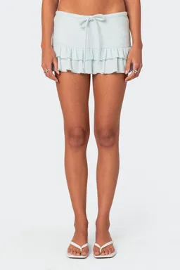 Mini faldashort rizada terry delia de Edikted en Swimwear y Beachwear para argentina