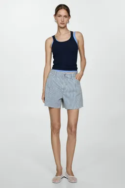 Shorts jean rayado de Mango en Shorts para argentina