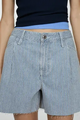 Shorts jean rayado de Mango en Shorts para argentina