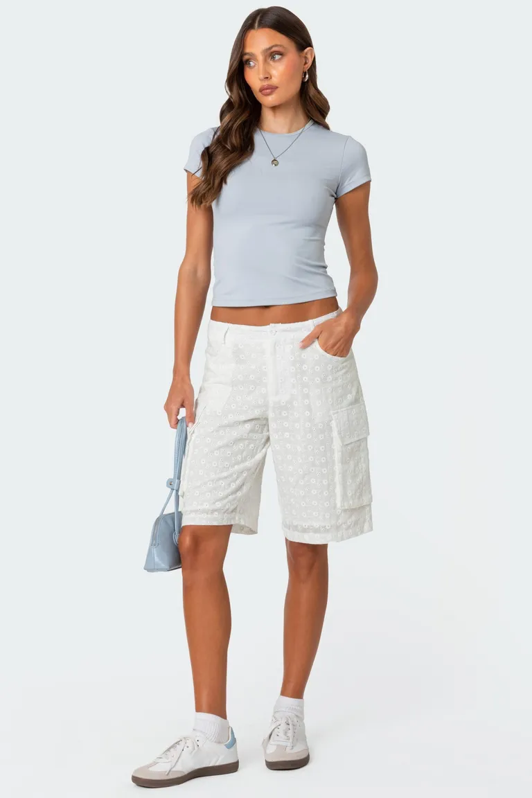 Bermudas cargo con ojales de Edikted en Shorts para argentina