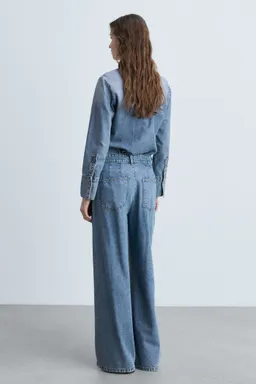 Jeans wideleg con pinzas de Mango en Pantalones para argentina