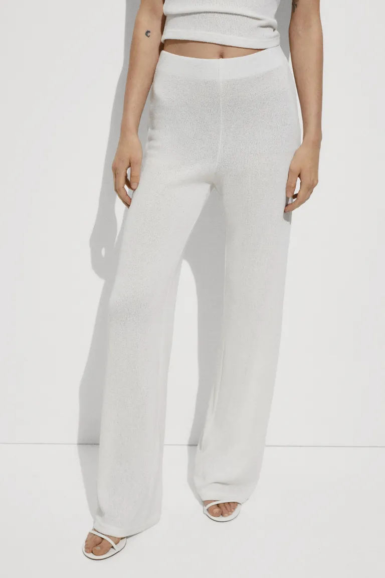 Pantalón recto punto de Mango en Pantalones para argentina