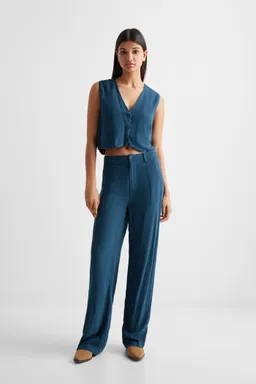 Pantalón recto rayas de Mango Teen en Pantalones para argentina