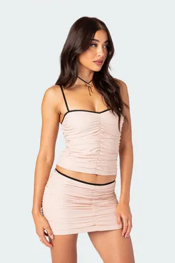 Musculosa fruncida rosalin de Edikted en Tops para argentina