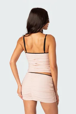 Musculosa fruncida rosalin de Edikted en Tops para argentina