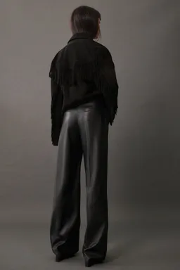 Pantalón wideleg efecto cuero de Mango en Pantalones para argentina