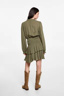 Vestido fruncido volantes de Mango Teen en Vestidos para argentina