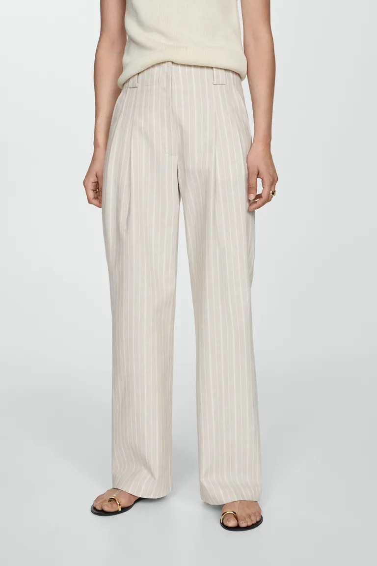 Pantalón recto rayas de Mango en Pantalones para argentina