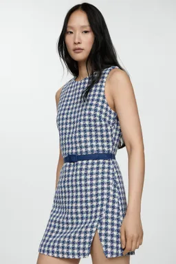 Vestido pata gallo cinturón de Mango en Vestidos para argentina