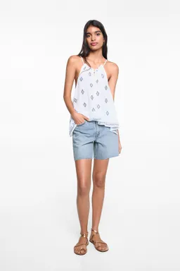 Bermuda denim tiro medio de Mango Teen en Shorts para argentina