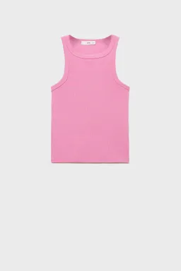 Top halter canalé entallado de Mango en Tops para argentina