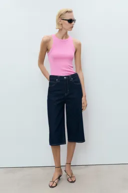 Top halter canalé entallado de Mango en Tops para argentina