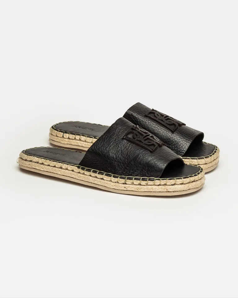 Sandalias de altura media en cuero con detalles artesanales de Prüne en Sandalias para argentina