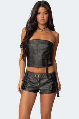 Corset cargo ecocuero de Edikted en Tops para argentina