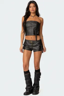 Corset cargo ecocuero de Edikted en Tops para argentina