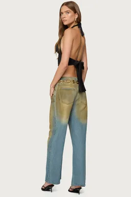 Top halter escote profundo aiva de Edikted en Tops para argentina