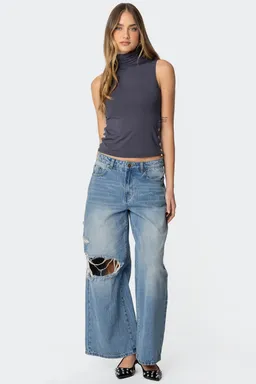 Top coral cuello tortuga de Edikted en Tops para argentina