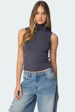 Top coral cuello tortuga de Edikted en Tops para argentina