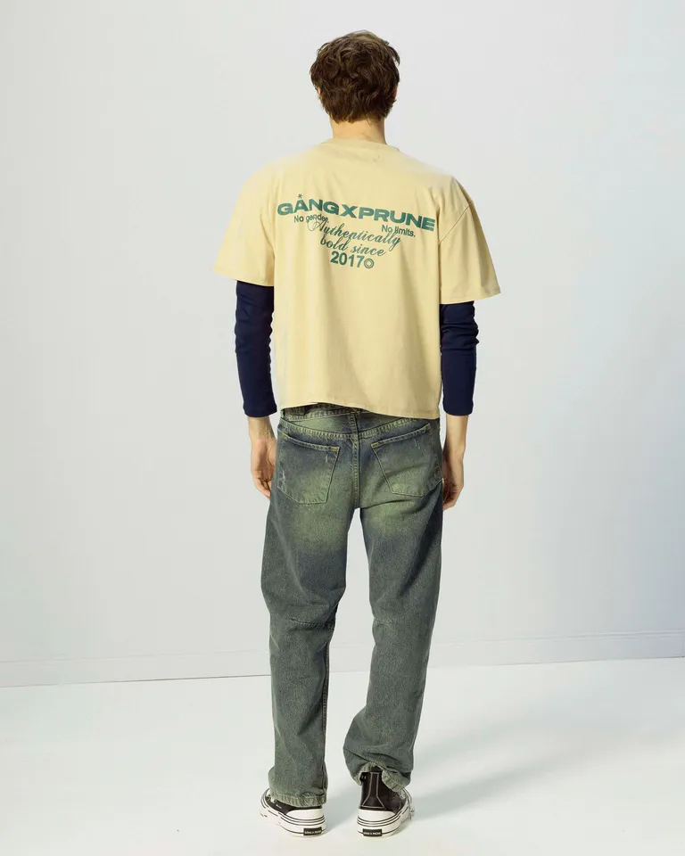 Remera de algodón con estampado exclusivo de la marca gang de Prüne en Remeras para argentina