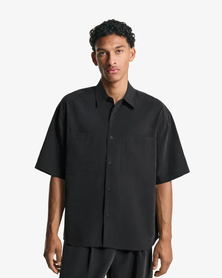 Camisa manga corta boxy de Bershka en Camisas para argentina