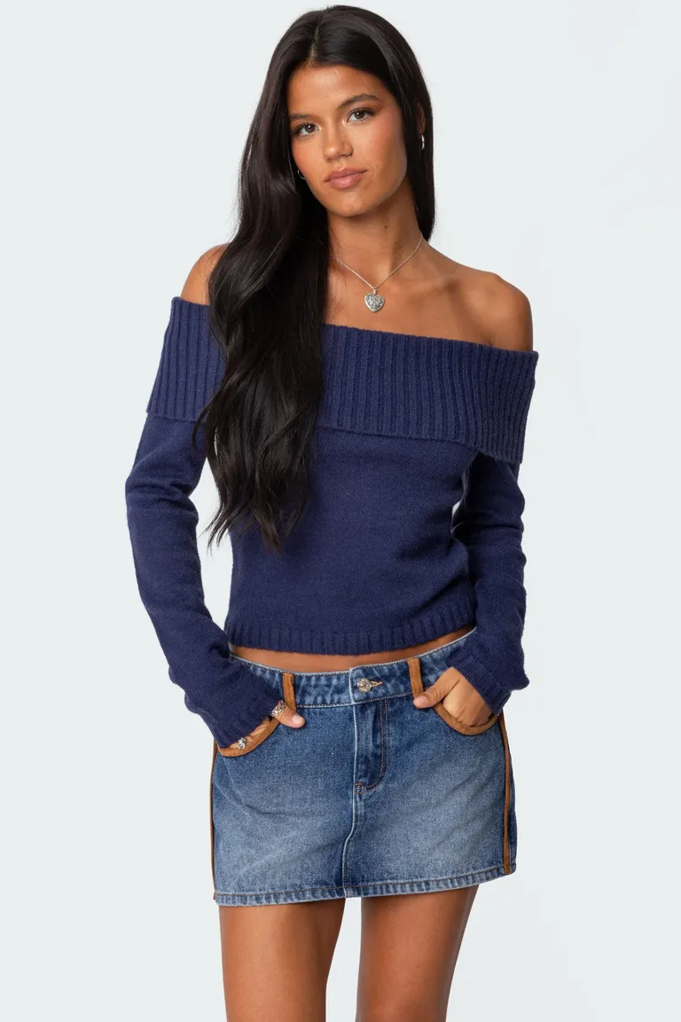 Top tamara tejido plegado de Edikted en Buzos y Sweaters para argentina