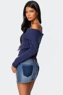Top tamara tejido plegado de Edikted en Buzos y Sweaters para argentina