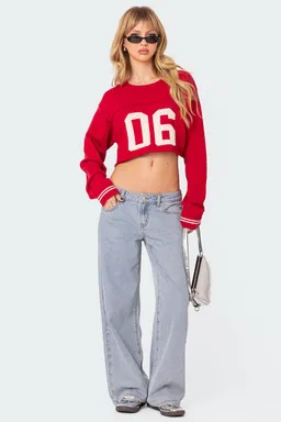 Sweater corto estilo universitario de Edikted en Buzos y Sweaters para argentina